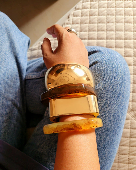 Chunky Gold Bangles